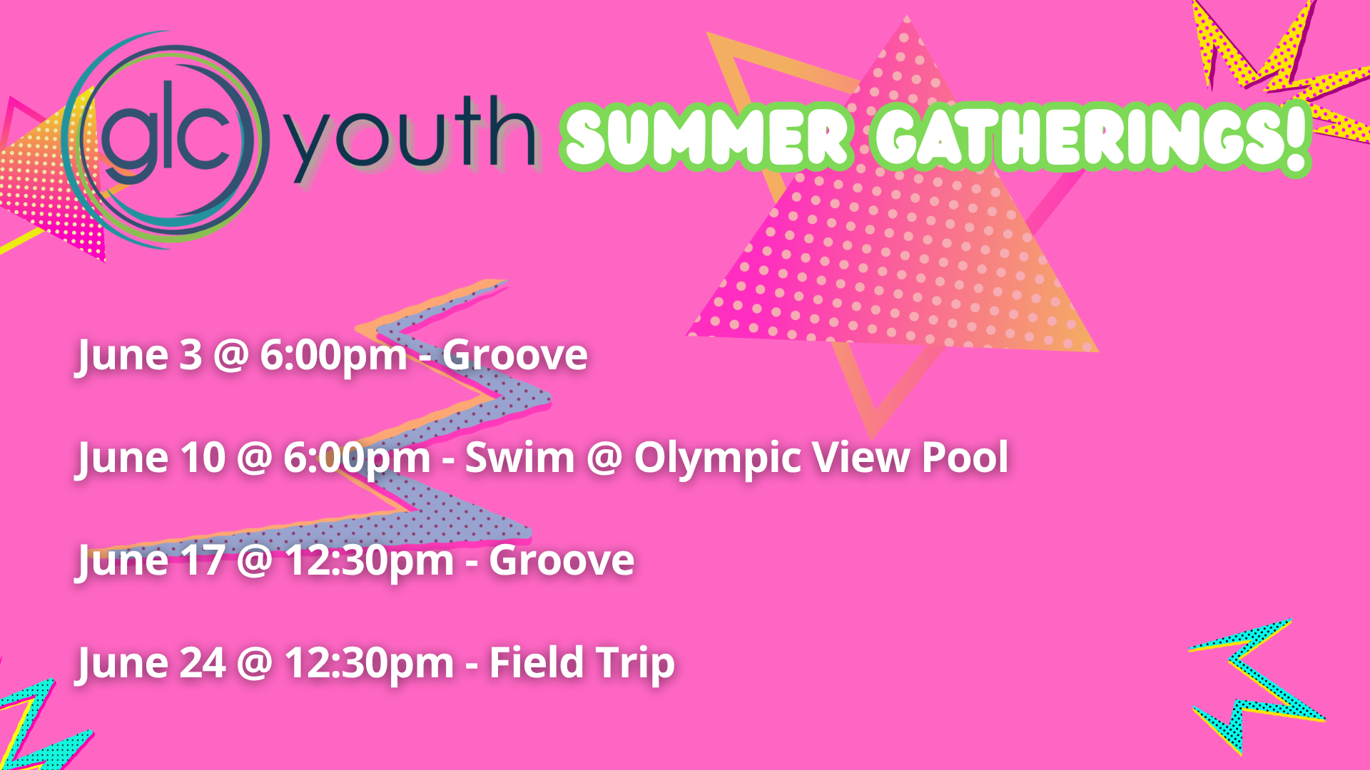 Youth Schedule